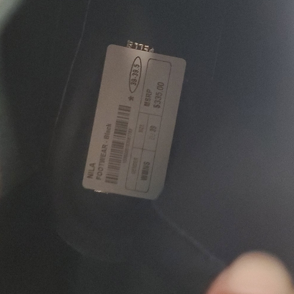 NILA & Nila BLACK slip on ankle boots womans size 39 with white trim NWT LEATHER - Picture 8 of 10